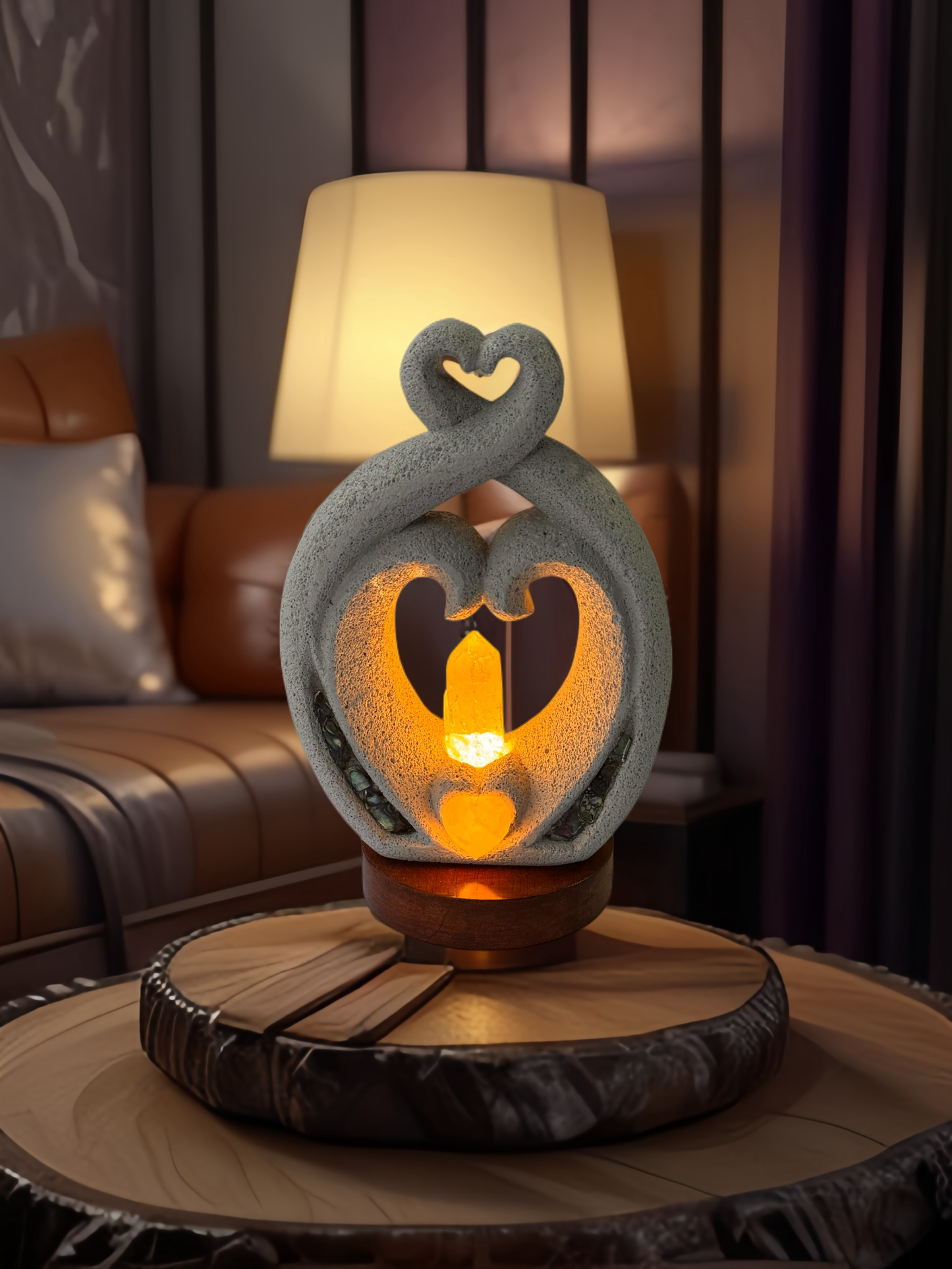 Clear Quartz Crystal Light