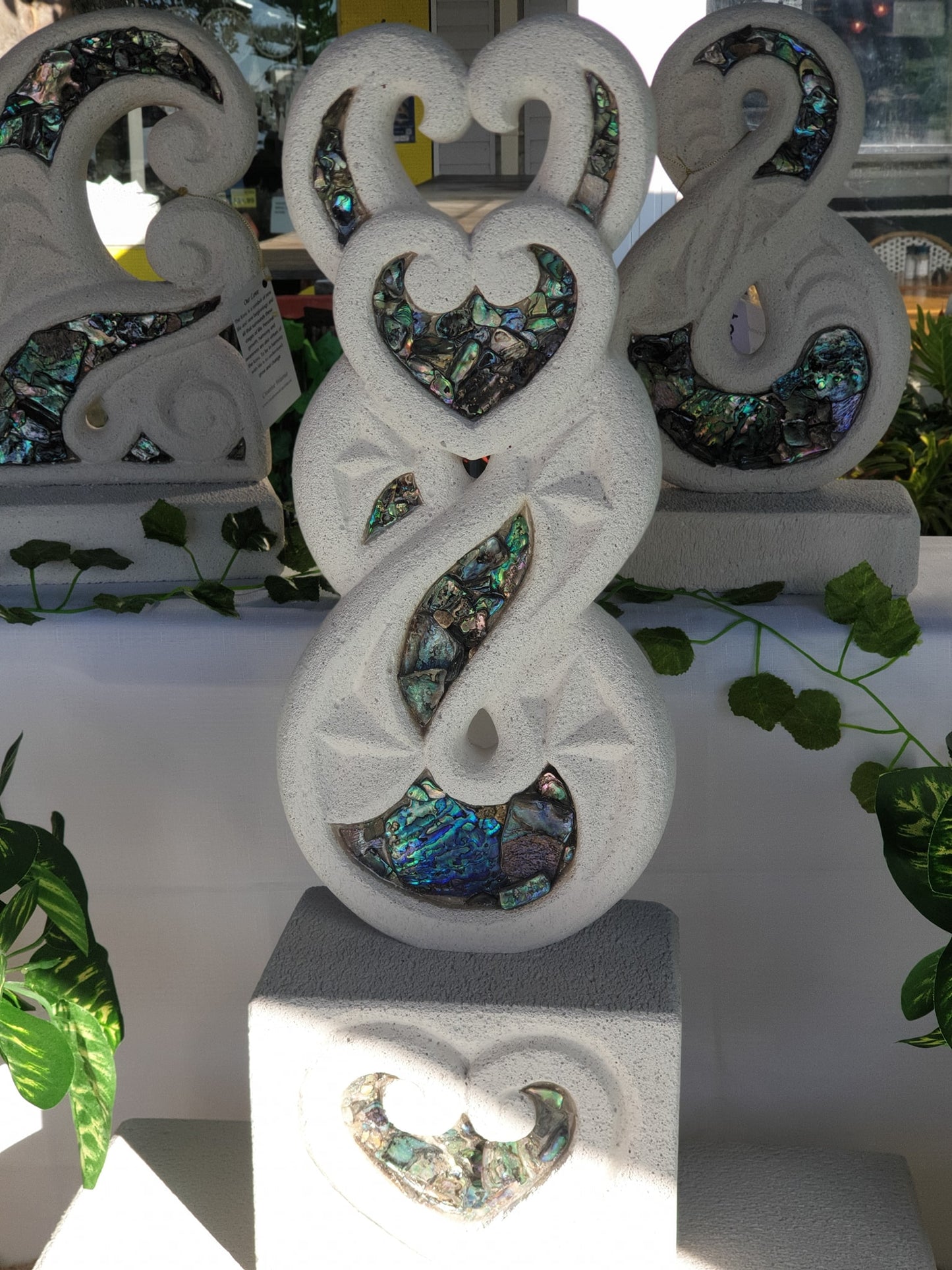 Forever Loved koru heart base