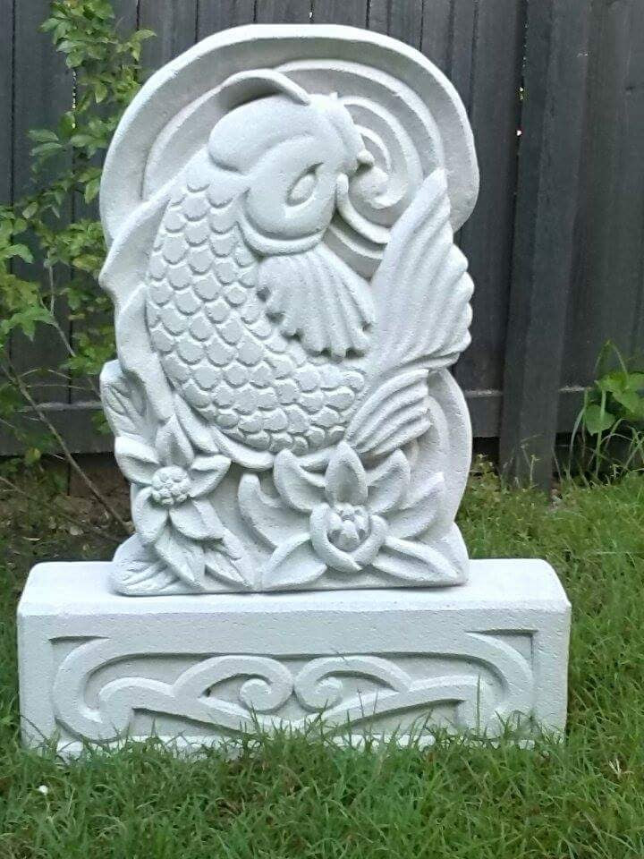 Single Koi Fish Sculpture